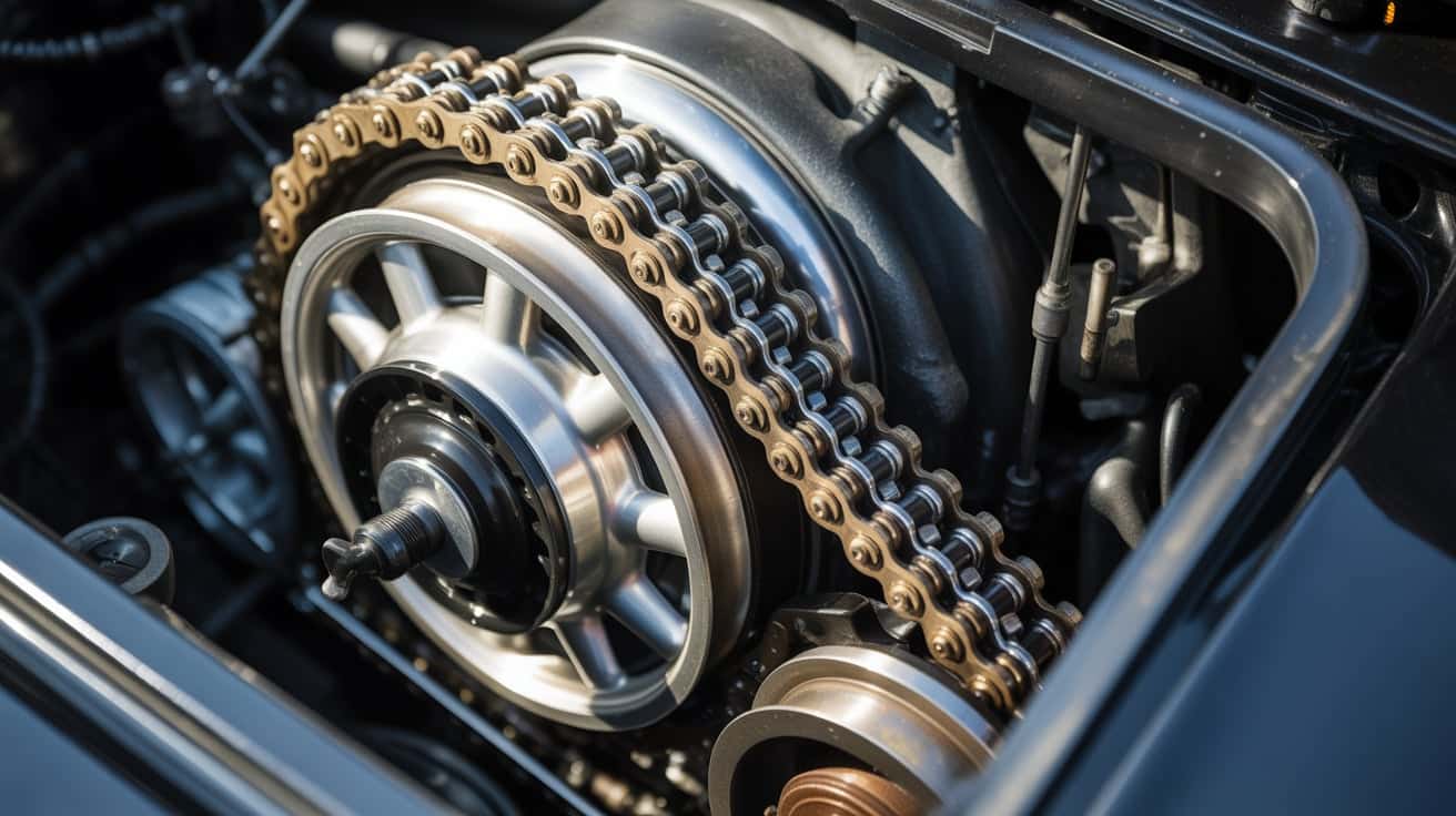 Porsche engine repair close-up